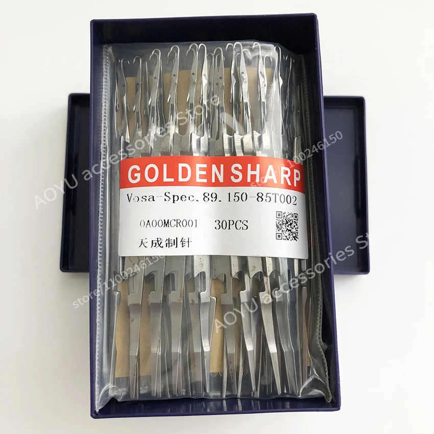 Фото 150 шт. GOLDEN SHARP Vosa-Spec. Иглы 89.150-85T002 5G для компьютеризированных плосковязальных машин №1