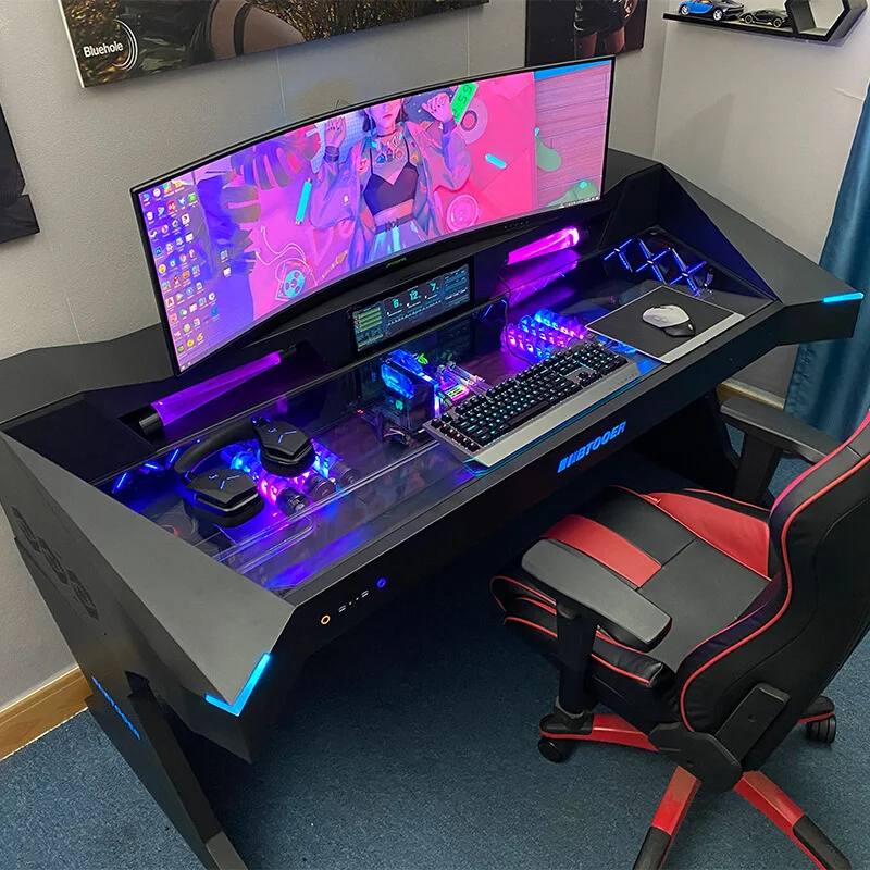 Многофункциональный компьютер встроенный стол полностью прозрачный с водяным