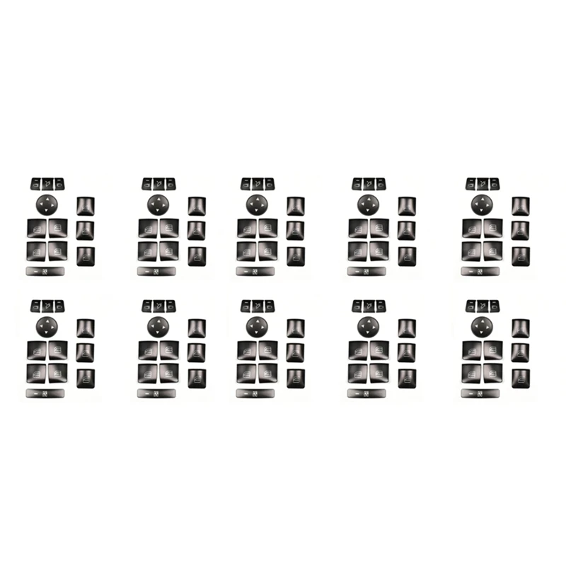 

120PCS Car Door Armrest Window Switch Button Trim Cover Sticker For Mercedes Benz GLK ML GL A B C E G Class W204 X166