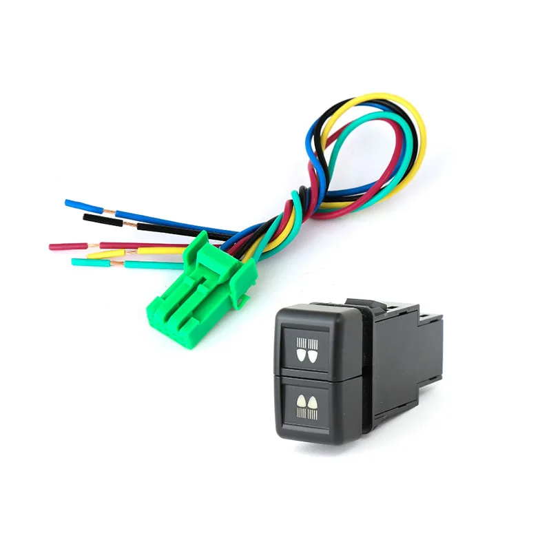 

Автомобильный двойной переключатель, светодиодный радар, источник питания, прожекторы, противотуманные фары, кнопка переключения с соединительным проводом для ISUZU 700P NLR