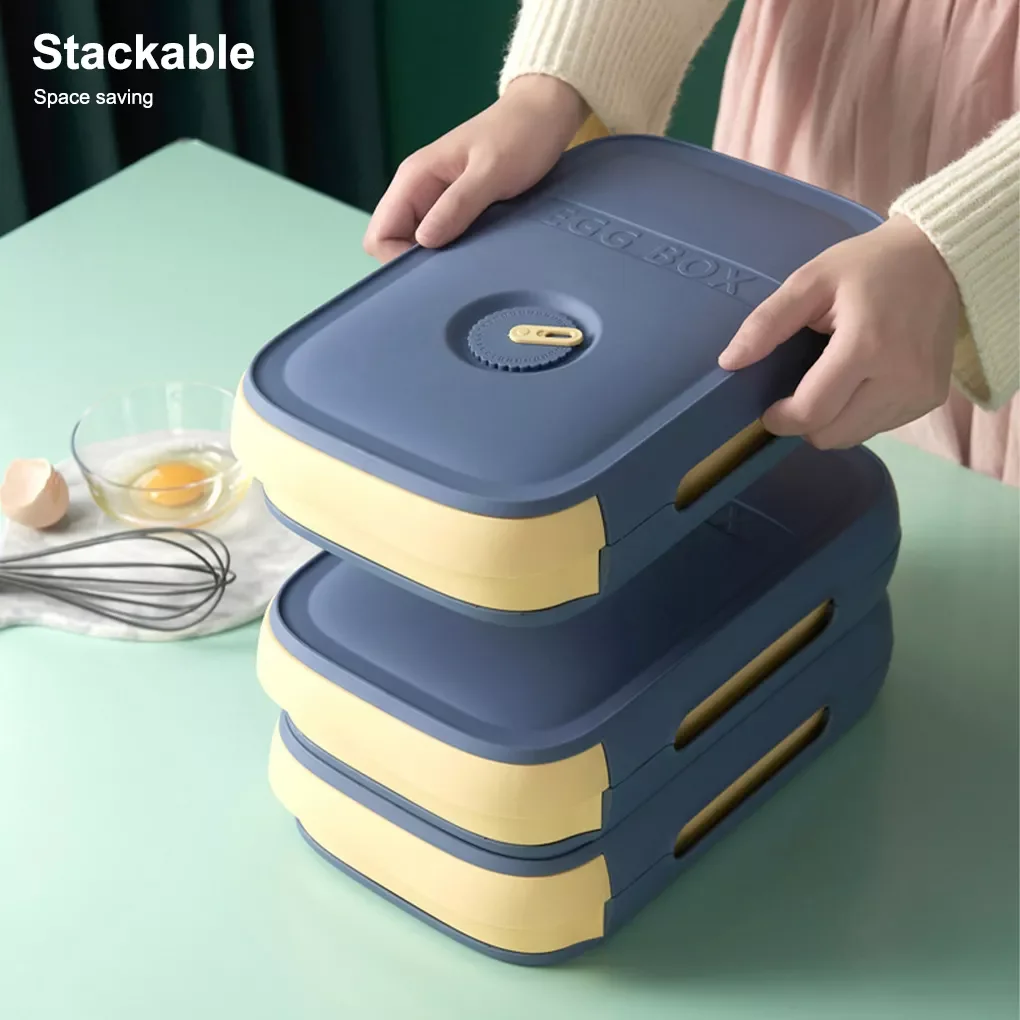 

2022Egg Storage Box Kitchen Drawer Type Egg Storage Box Refrigerator Household Organization Anti-collision Organizer Accessory