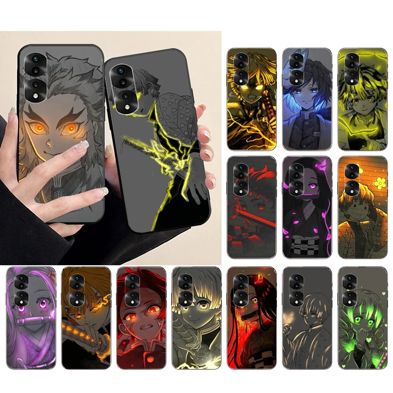 

Anime Demon Slayer Phone Case for Huawei Honor X9 X8 X7 X6 70 50 10X 20 9 8 Lite 8A 8S 8X 9X 9A 9S 7C 10i View 10