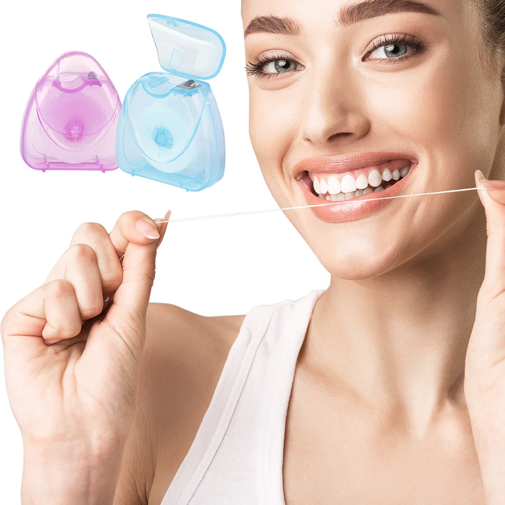 

1 Roll 50M Dental Flosser Mint Flavored Freshen Mouth Spool Toothpick Interdental Brush Oral Hygiene Clean Wire