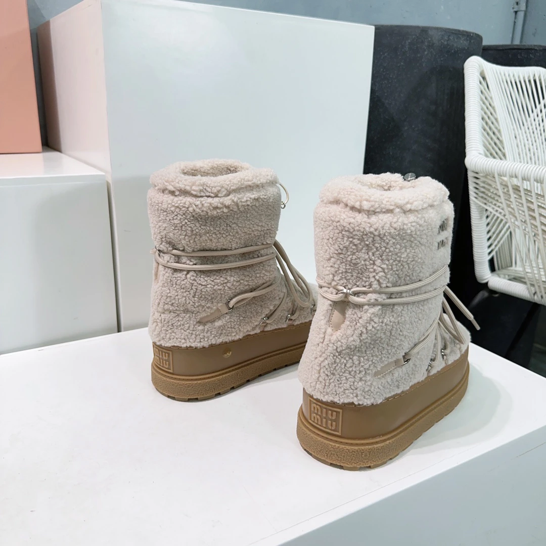 MIUMIU Реплика 3A Снежные ботинки пуховые сапоги