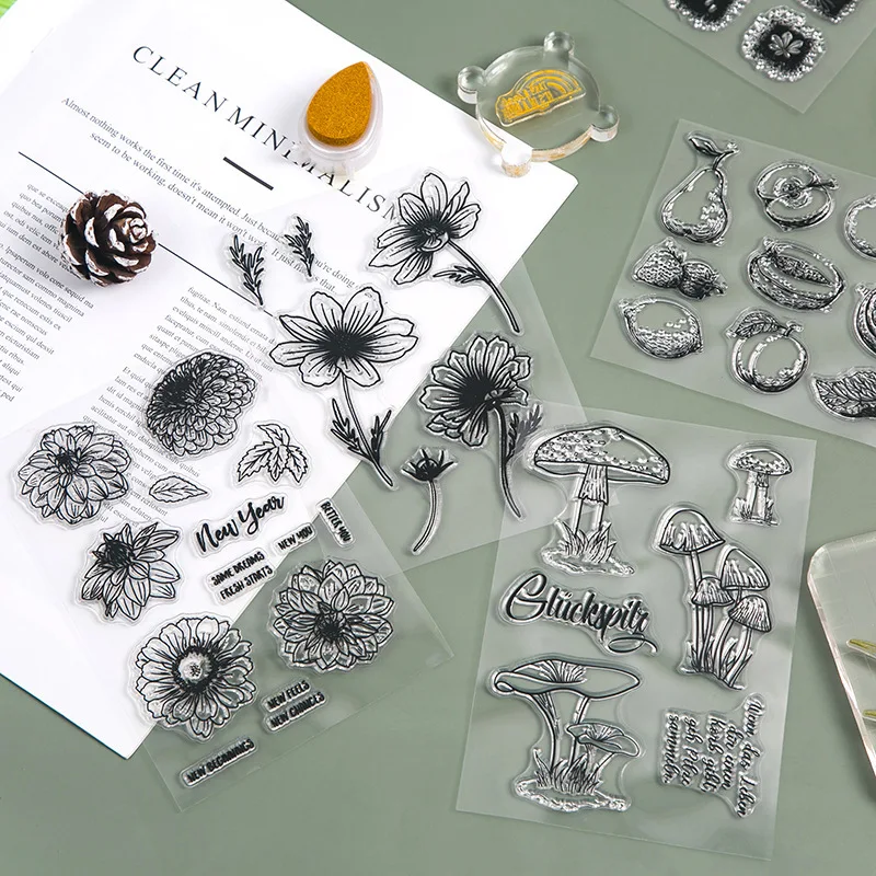 

Petal Sunflower Clear Silicone Stamps for Scrapbooking Card Making Diy Craft Album Diary Decoration Transparent Stamps Craft