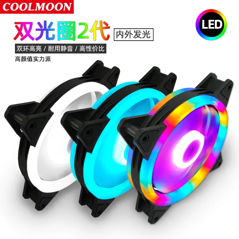 Бесшумный светодиодный охлаждающий вентилятор для ПК 120 мм 12 см x 25 В постоянного