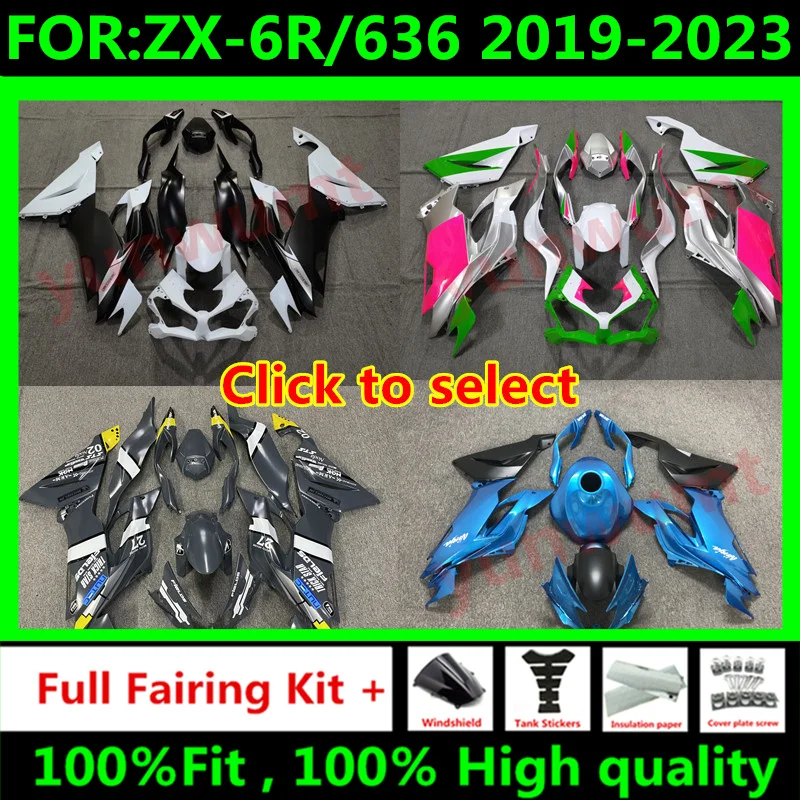 

NEW Motorcycle Fairings Kit fit for Ninja ZX-6R 2019 2020 2021 2022 2023 ZX6R zx 6r 636 19 20 21 22 bodywork full fairing kits
