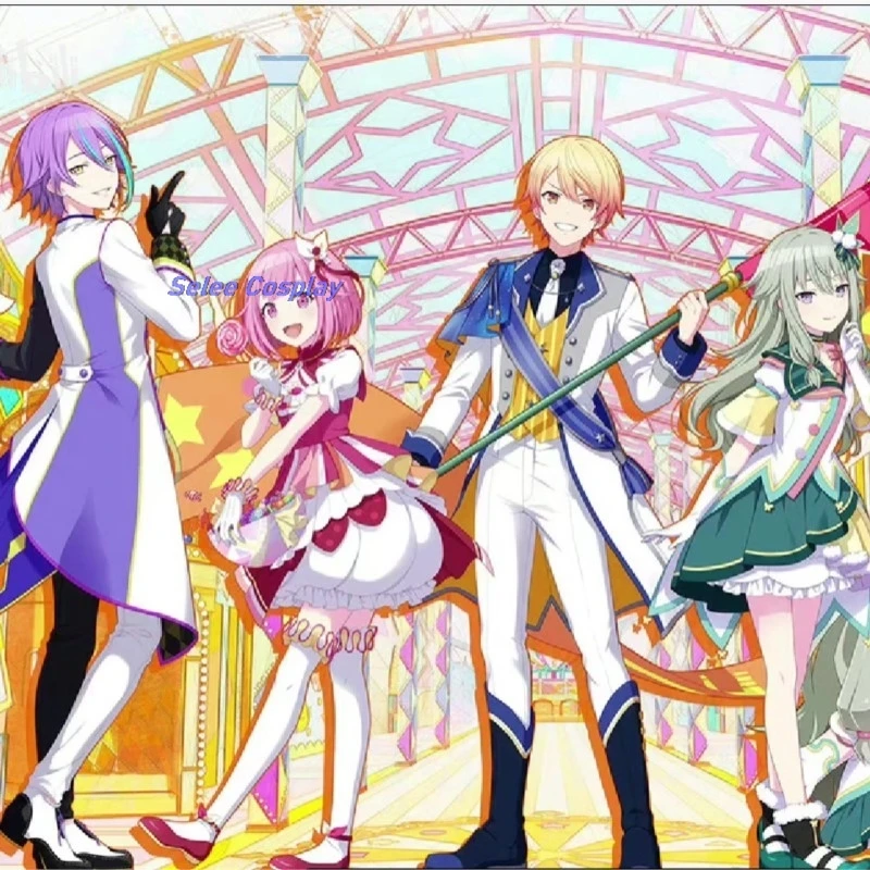 Tenma Tsukasa Косплей Костюм Wig Game Project Sekai Kamishiro Rui Otori Emu Fnacy Wonderland Showtime Платье Новый