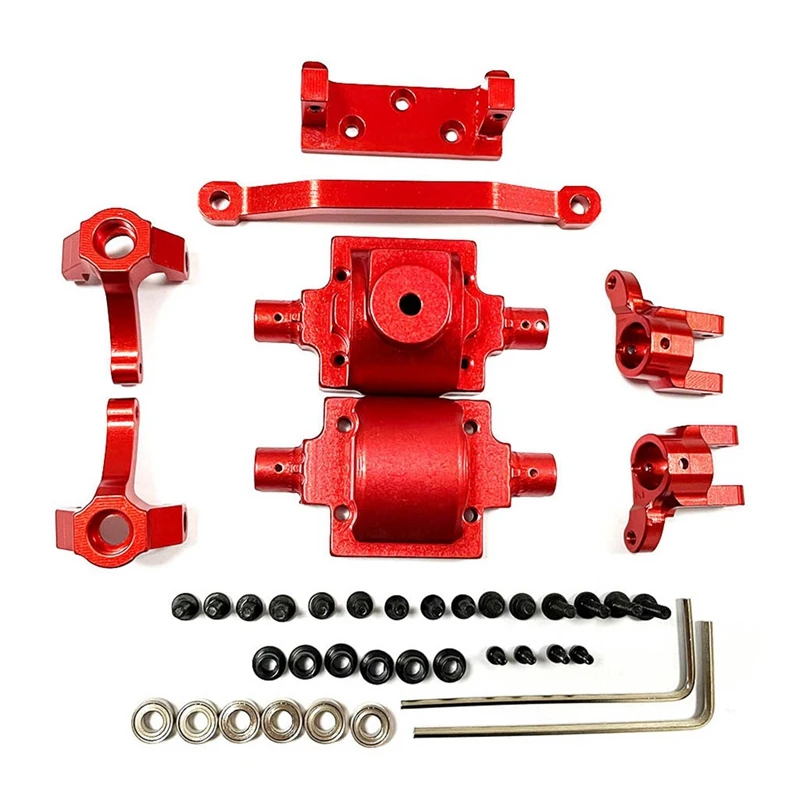 

Metal RC Car Accessories Steering Block Gearbox Housing For HAIBOXING HBX 2098B 1/24 RC Car Upgrades Accessories Red