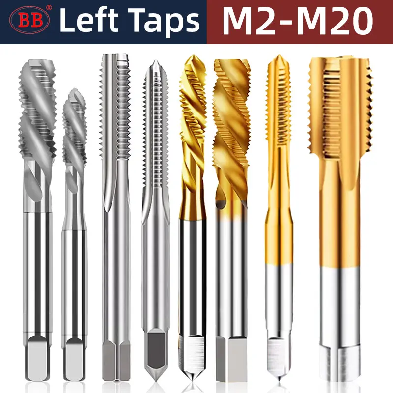 

Метчики для левой резьбы BB TiN HSS M2-M20