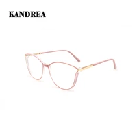 kandrea vintage glasses frame brand design clear cat eye blue light eyewear women optical myopia prescription glasses hg60054