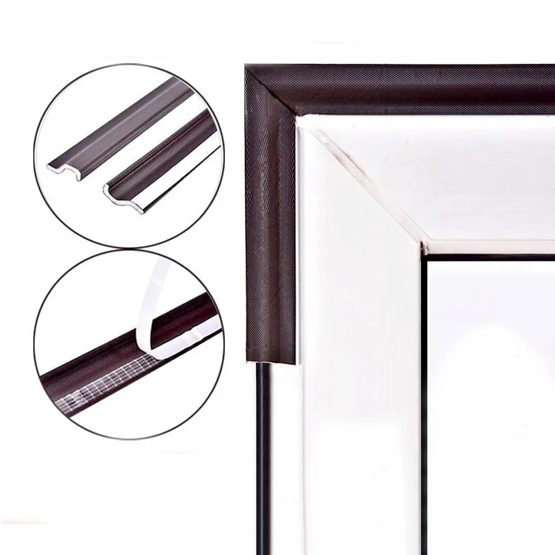

2M Self Adhesive Window Sealing Strip Soundproof acoustic espuma foam seal tape Weather stripping sliders burlete puerta casa