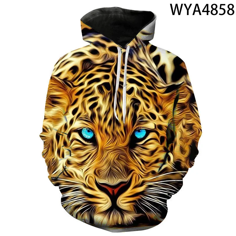 

2020 New Casual Leopard Sweatshirts 3D Printed Men Women Children Hoodies Long Sleeve Pullover Streetwear Boy Girl Kids Jacke