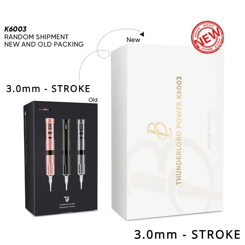 Беспроводной тату-аппарат Biomaser с 2 аккумуляторами 3 0 мм