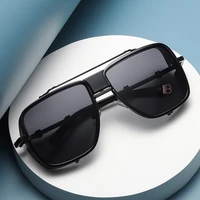 fashon accessories luxury large frame cutout sun glasses cool metal polarized car driving mirror toad mirror hiking sunglasses