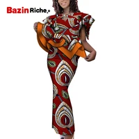 plus size dashiki african women skirt suit party wy6849