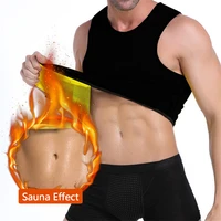 mens sweat sauna vest belly slimming abdomen fat burning tank top loss weight waist trainer corset fitness workout body shaper