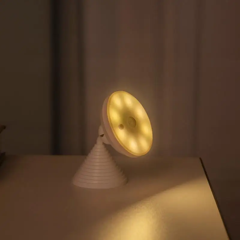 

Tenky датчик движения человека, вращение на 360 °, два режима, переключатель управления теплым/белым цветом, зарядка через USB, индукционный детектор человеческого тела