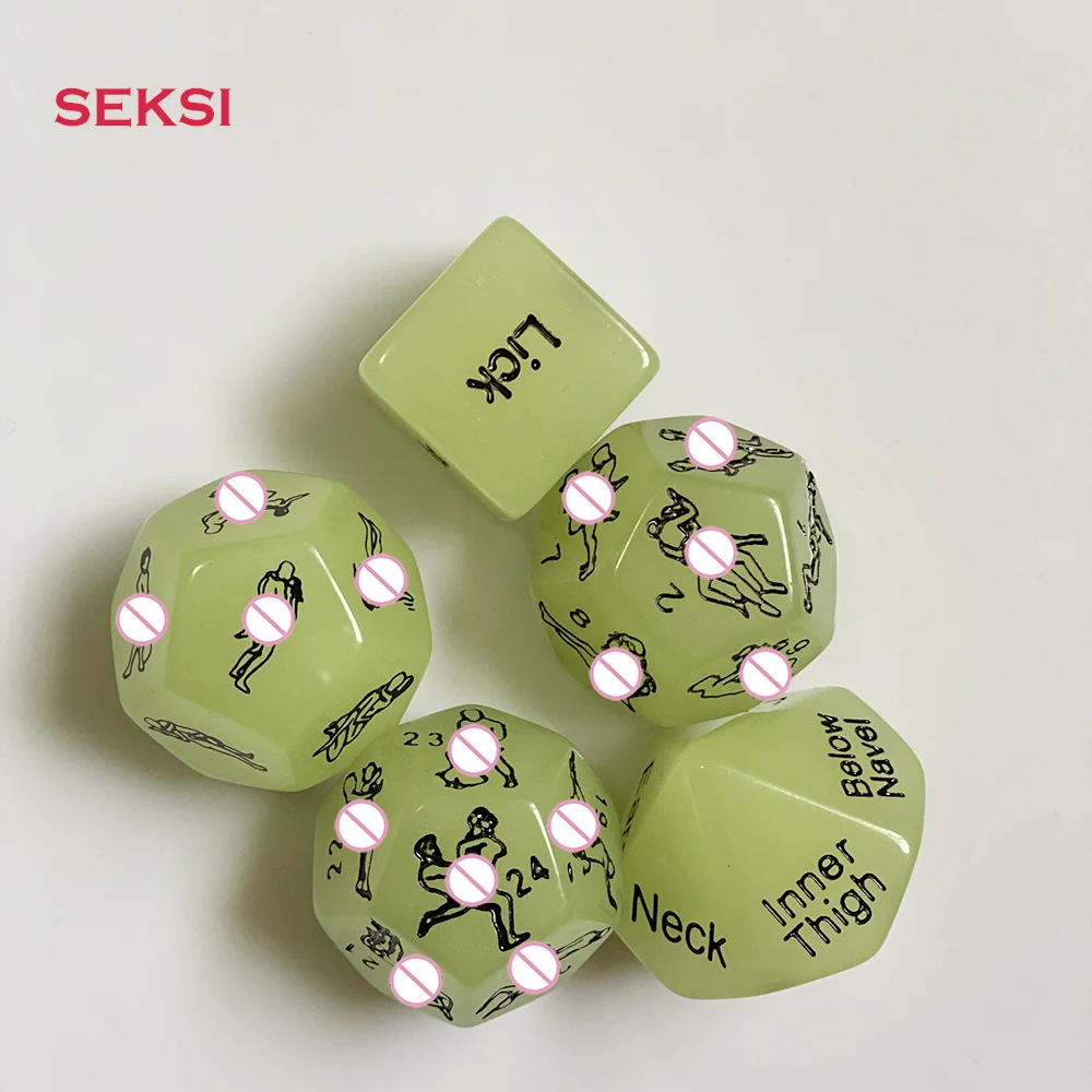 Кубики для взрослых Seksi 18 игрушек сексуальные кости товары БДСМ набор светящихся