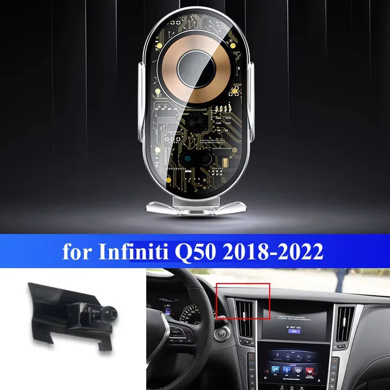 Беспроводное зарядное устройство 30 Вт автоматический автомобильный держатель