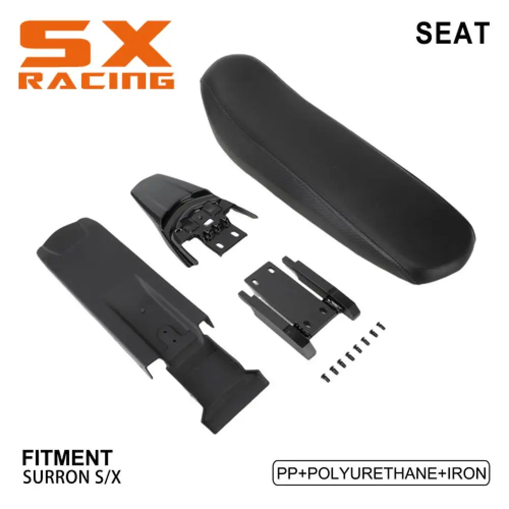 

Детали для мотоцикла, задний брызговик, внутренний брызговик, удлиненный сиденье, подушка, железные детали, набор для SURRON Sur Ron S/X, электрический велосипед-внедорожник