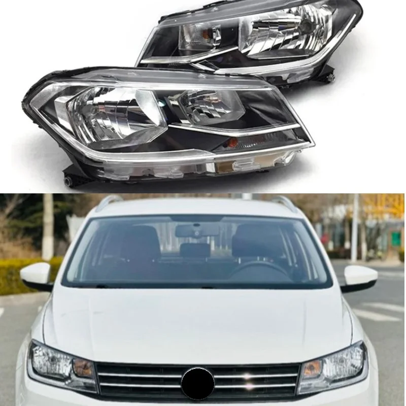 

Headlamp assembly headlamp white and black inner shell headlamp For VW VOLKSWAGEN Santana 2016 2017