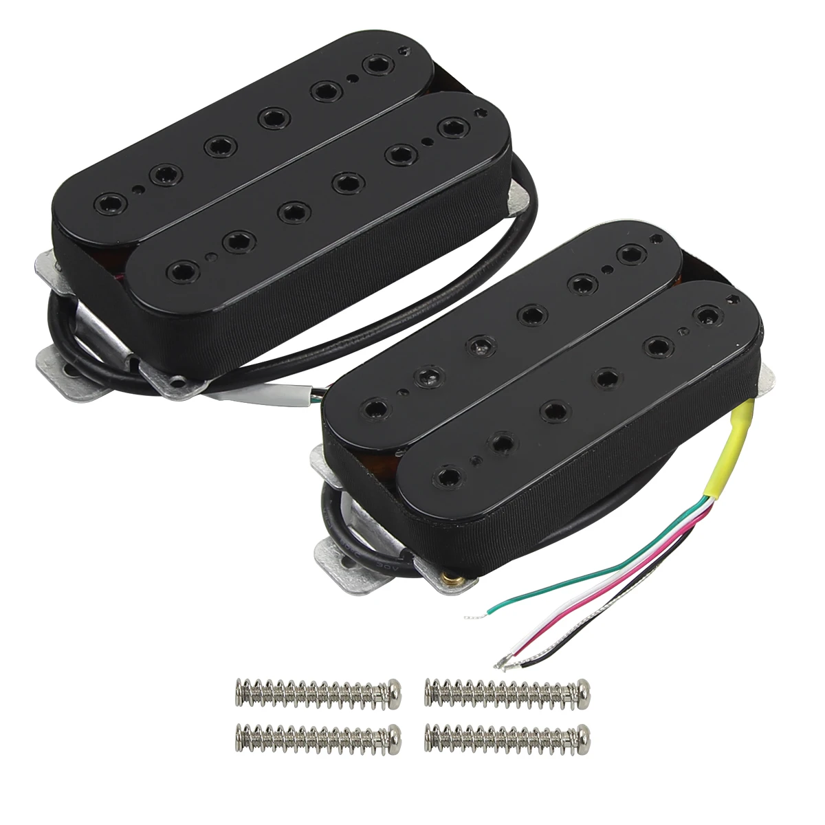 

FLEOR электрическая гитара мост и шейный комплект звукоснимателей черный керамический хамбакер звукосниматели 4-проводники