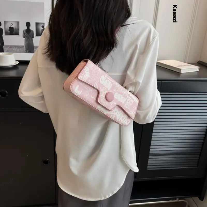 

Ladies Shoulder Underarm Bags Leather High Quality Small Crossbody Bag Luxury Handbags Trendy Street Classic Versatile 2023 New