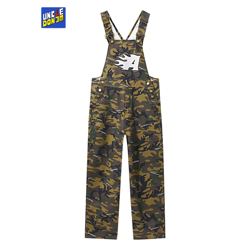 

Мужские камуфляжные брюки-карго UNCLEDONJM, винтажные комбинезоны большого размера, комбинезоны, брюки