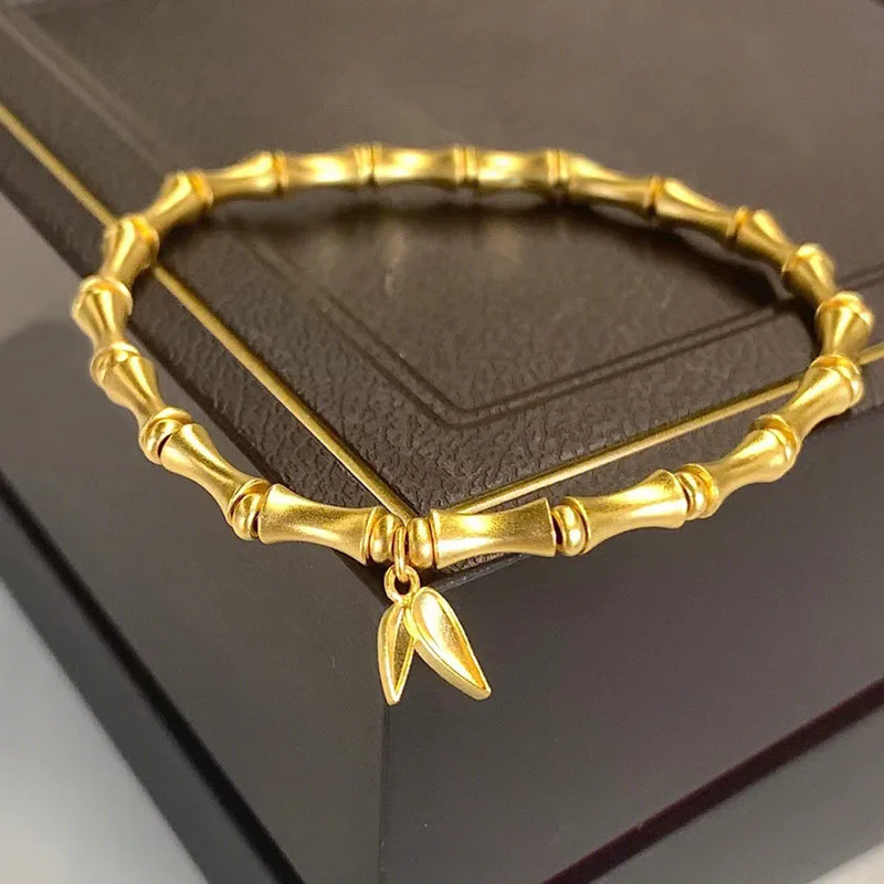 

Классический минимализм медный бамбуковый Соединительный браслет для женщин и мужчин модные готические ювелирные изделия для пар бриллиа...