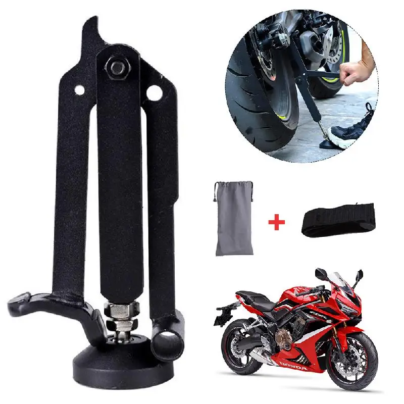 Motorcycle Folding Lifting Support Frame Foldable Heavy Lift Stand Stable Crane For With Upgraded Armrest