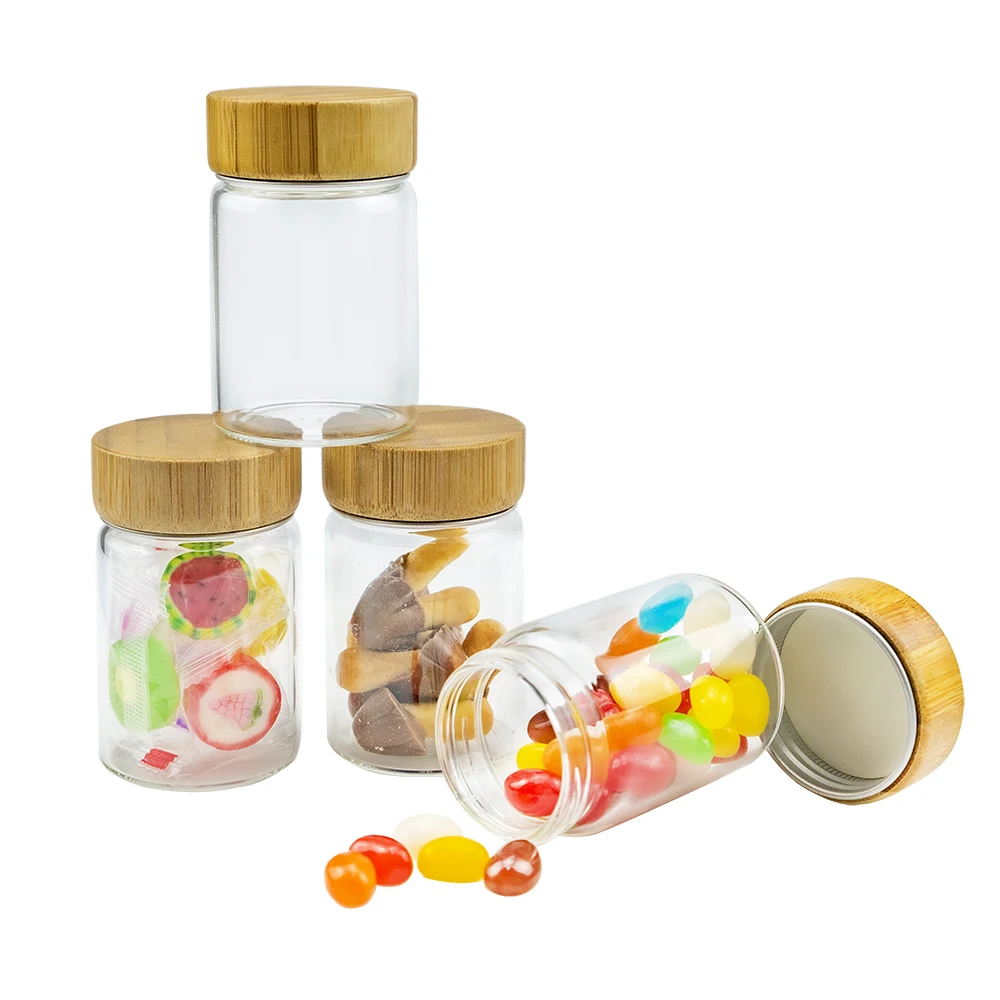 

80ml Wedding Glass Bottles Crafts Gifts Jars Decoration Present Candy Vials Home Ornament 6Pcs