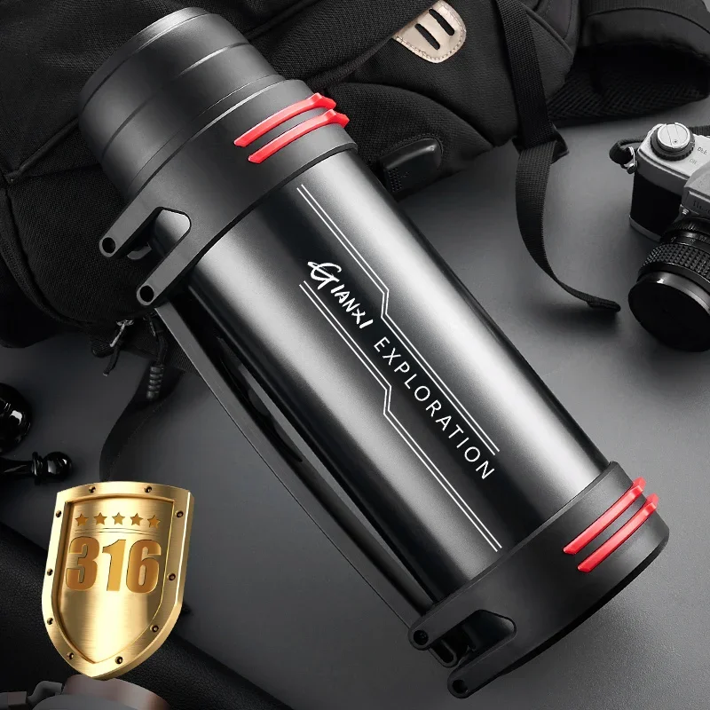 

Stainless Steel Thermos Bottle Vacuum Large capacity Flasks Water Bottle Insulated Water Outdoor travel Bottle Cup Keeping Warm