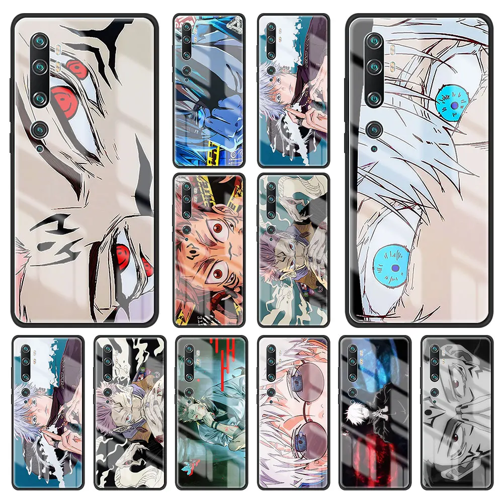 

Japan Anime Jujutsu Kaisen Tempered Glass for Xiaomi POCO F3 F4 GT 5G F2 PRO C3 M2 X2 X3 NFC M4 Funda poco x3 pro Phone Case