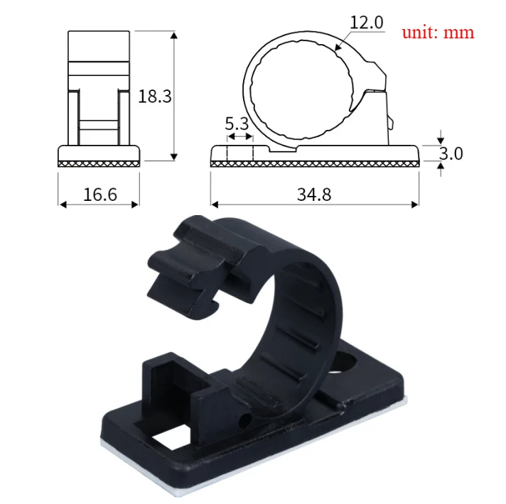 

Набор самоклеящихся органайзеров для кабелей LY