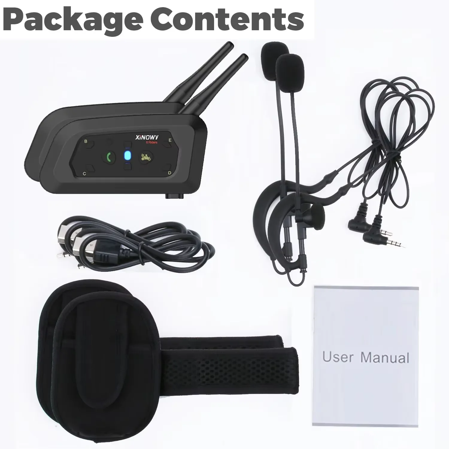 

Полностью дуплексная гарнитура для рефери футбола V6C PRO, 1200 м