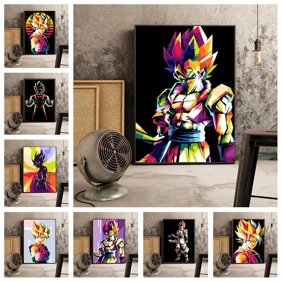 

5D DIY Full Diamond Painting Japanese Anime Pop Art Dragon Ball Z Embroidery Cross Stitch Rhinestone Mosaic Art Home Decoration