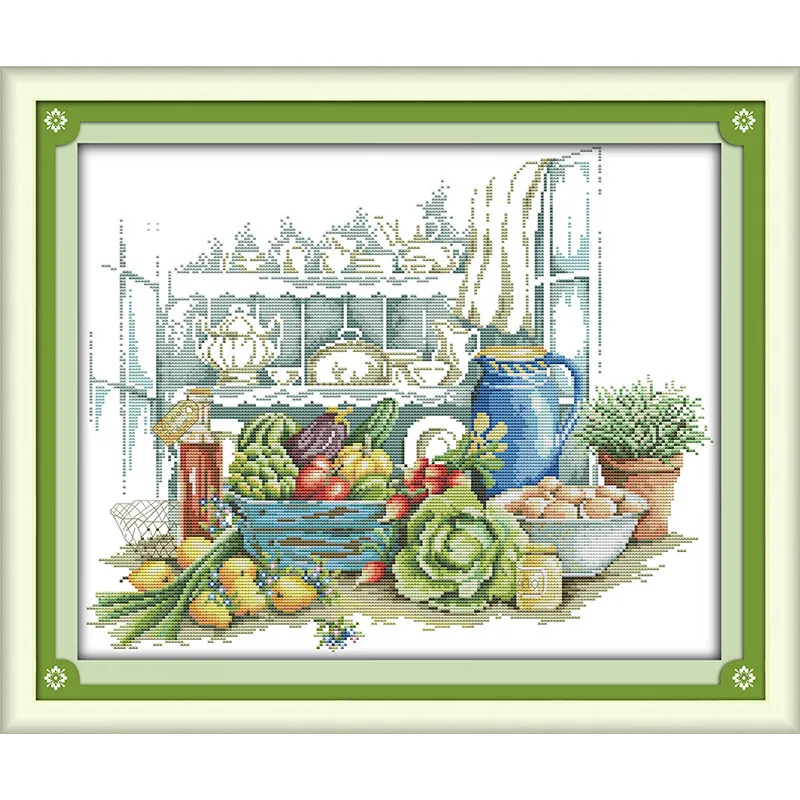

J403 Cross stitch kits Printed Print Cross-stitch Crafts for adults cross stitch embroidery full kit printed christmas village