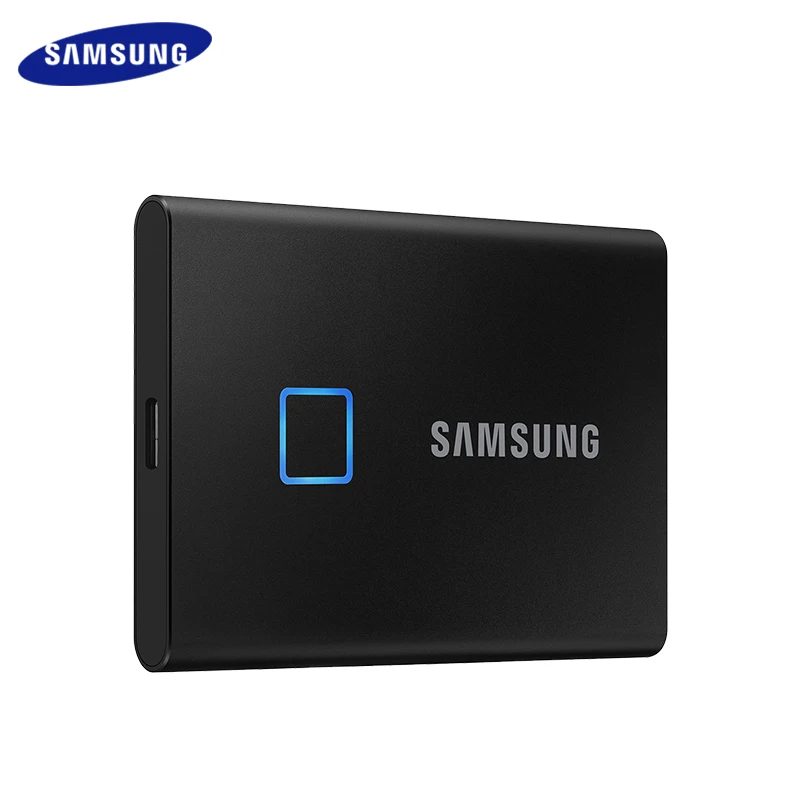 

SAMSUNG Portable SSD T7 Touch USB 3.2 1TB 2TB Type-C External Solid State Drive Fingerprint Security External SSD for Laptop PC