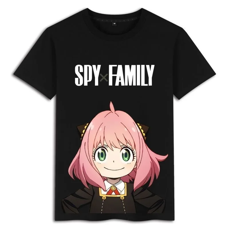 

SPYFAMILY Summer New Anime Print T-shirt Boys And Girls Clothes Cute Children's Clothing Charming Charm Fashion Popular Anime