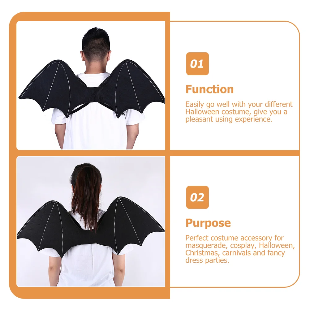 Карнавальный костюм на Хэллоуин с крыльями летучей мыши платье для косплея