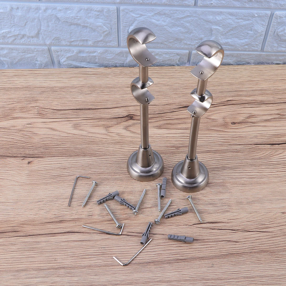 

Curtain Rod Rods Ceiling Mount No Drilling Pocket Rustic Windows Shower Double Bracket Tension
