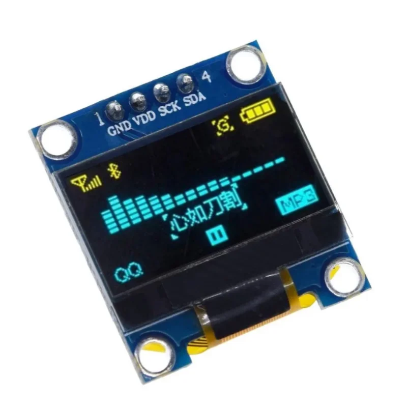 Оled-модуль IIC серии 0 96 дюйма белый/синий 1 шт. 128X64 I2C SSD1306 12864 Arduino плата с ЖК-экраном