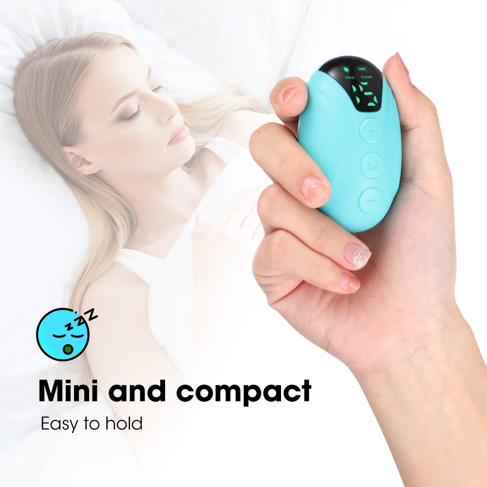 Handheld Sleep Aid Device Micro Current Intelligent Sleep Devices with Sling Brain for Home Bedroom Bed Massager Anxiety images - 6
