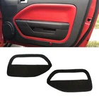 Мягкая кожаная панель на дверь для Ford Mustang 2005 2006 2007 2008 2009 2X, панель подлокотника передней двери автомобиля, Кожаная Обложка, наклейка, отделка