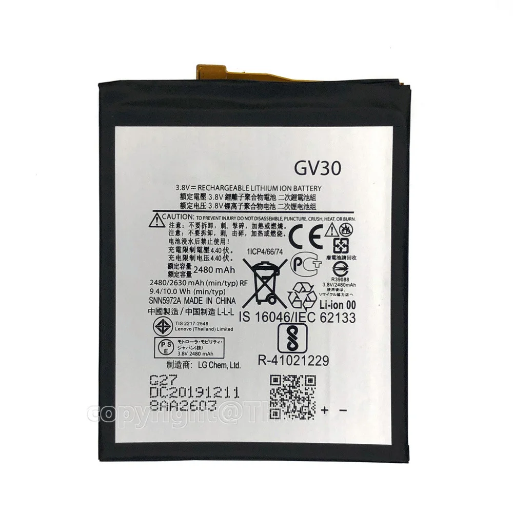100% оригинальный 2630 мАч GV30 SNN5972A сменный аккумулятор для Motorola Moto Z XT1650-05 XT1650-01 XT1650-03