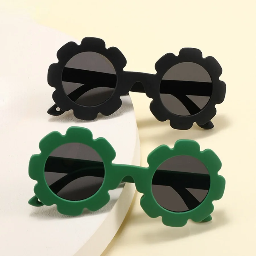 

2023 New Children's Silicone Flower Sunglasses 0-3 Year Old Baby UV Protection Polarized Sunglasses for Girls or Boys