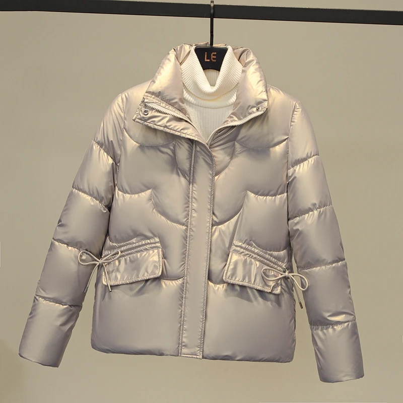 2023 Women Winter Jacket Parkas New Fashion Youth Slim Stand Collar Casual Street Warm Autumn Winter Coat Female