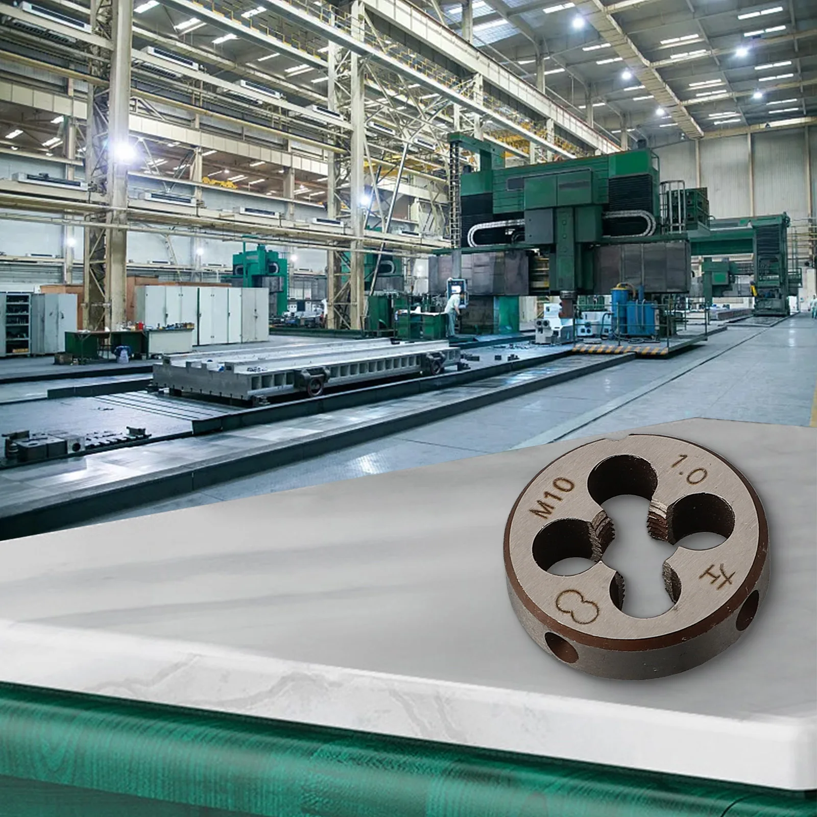 

Метчик и матрица M10 x 1.0 мм из высокоскоростной стали, левая резьба