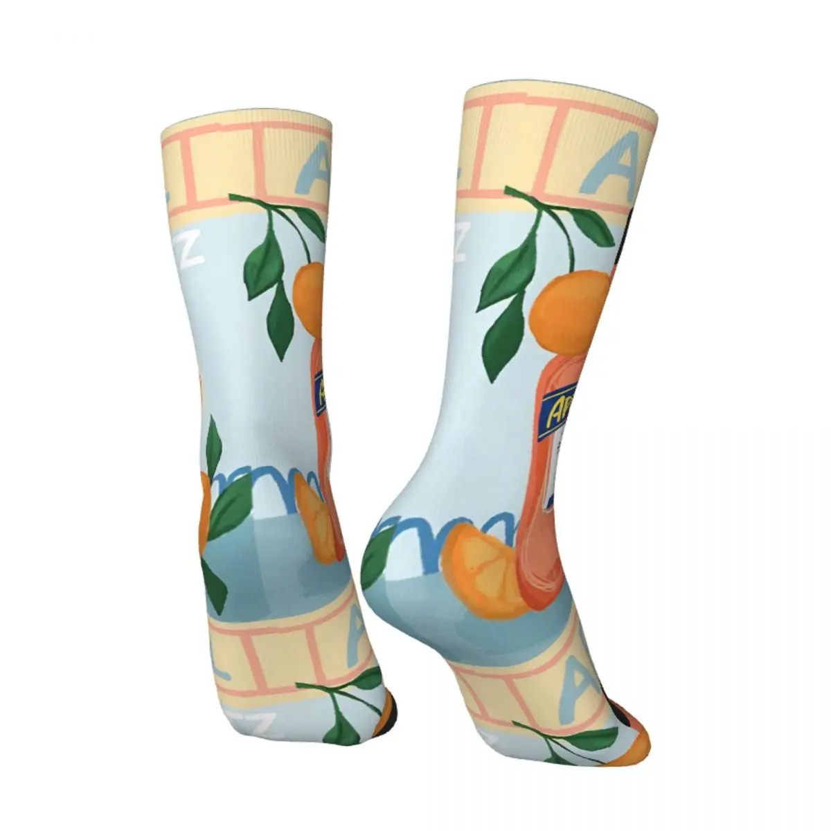 Носки с плакатом Aperols Spritzs модные итальянские винные чулки зимние